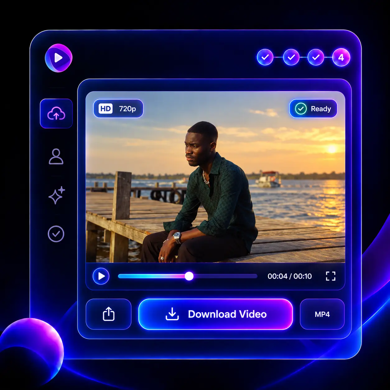 Fertiges Raindance AI Video herunterladen